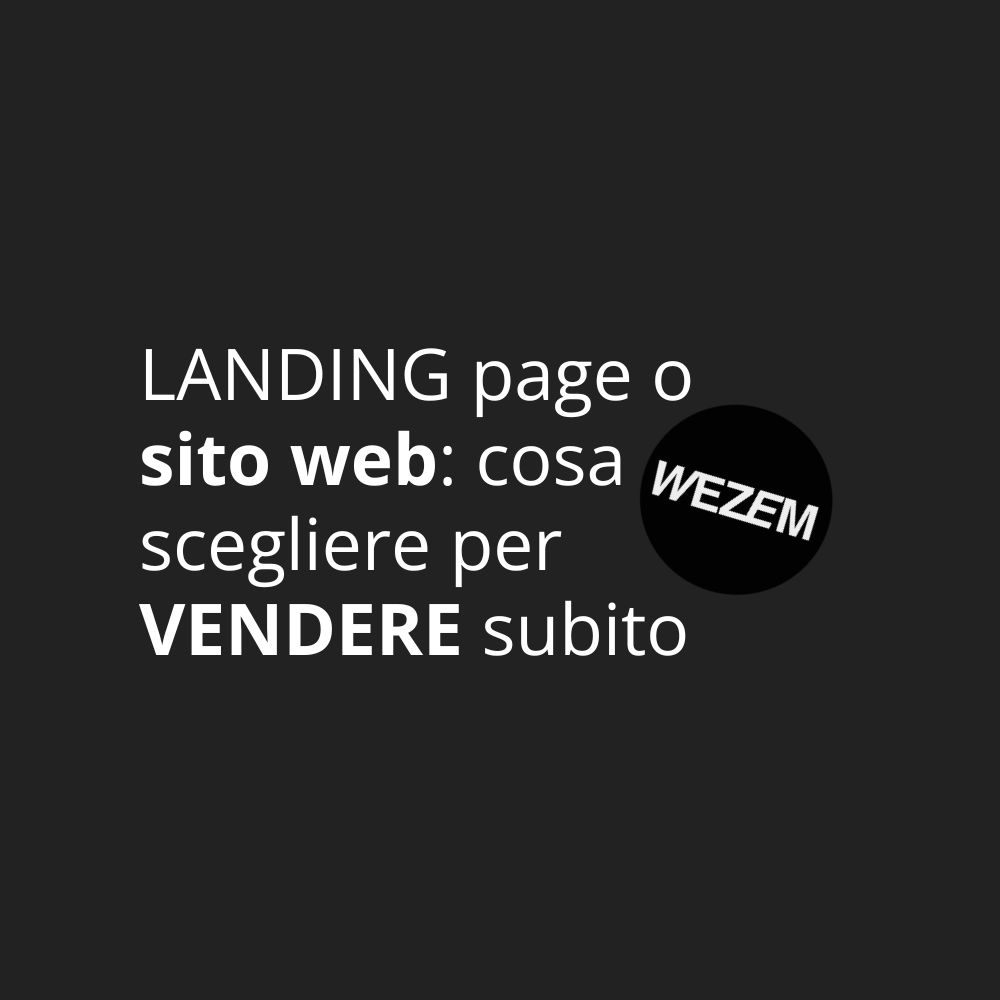 Landing page o sito web: cosa scegliere per vendere subito guida 2026